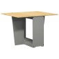 vidaXL Butterfly-Esstisch Klappbar Corona Grau Massivholz Kiefer vidaXL Butterfly-Esstisch Klappbar Corona Grau Massivholz Kiefer