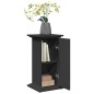 vidaXL Postament mit Stauraum Schwarz 31x30x60 cm Holzwerkstoff vidaXL Postament mit Stauraum Schwarz 31x30x60 cm Holzwerkstoff