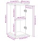 vidaXL Postament mit Stauraum Schwarz 31x30x60 cm Holzwerkstoff vidaXL Postament mit Stauraum Schwarz 31x30x60 cm Holzwerkstoff