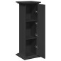 vidaXL Postament mit Stauraum Schwarz 31x30x90 cm Holzwerkstoff vidaXL Postament mit Stauraum Schwarz 31x30x90 cm Holzwerkstoff