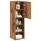 vidaXL TV-Schränke mit LED-Leuchten 2 Stk. Altholz-Optik 30,5x30x102cm vidaXL TV-Schränke mit LED-Leuchten 2 Stk. Altholz-Optik 30,5x30x102cm