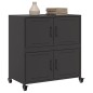 vidaXL Sideboard Schwarz 68x39x72 cm Stahl vidaXL Sideboard Schwarz 68x39x72 cm Stahl
