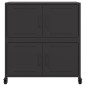 vidaXL Sideboard Schwarz 68x39x72 cm Stahl vidaXL Sideboard Schwarz 68x39x72 cm Stahl