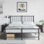 vidaXL Nachttische 2 Stk. Schwarz 36x39x43,5 cm Stahl vidaXL Nachttische 2 Stk. Schwarz 36x39x43,5 cm Stahl