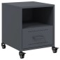 vidaXL Nachttisch Anthrazit 36x39x43,5 cm Stahl vidaXL Nachttisch Anthrazit 36x39x43,5 cm Stahl