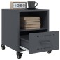 vidaXL Nachttisch Anthrazit 36x39x43,5 cm Stahl vidaXL Nachttisch Anthrazit 36x39x43,5 cm Stahl