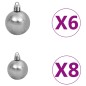 Künstlicher Weihnachtsbaum Nordmann LED & Kugeln Grün 180 cm Künstlicher Weihnachtsbaum Nordmann LED & Kugeln Grün 180 cm