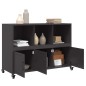 vidaXL Sideboard Schwarz 100,5x39x72 cm Stahl vidaXL Sideboard Schwarz 100,5x39x72 cm Stahl