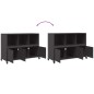 vidaXL Sideboard Schwarz 100,5x39x72 cm Stahl vidaXL Sideboard Schwarz 100,5x39x72 cm Stahl