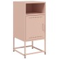 vidaXL Nachttisch Rosa 36x39x78 cm Stahl