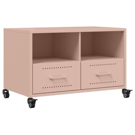 vidaXL TV-Schrank Rosa 68x39x43,5 cm Kaltgewalzter Stahl