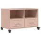 vidaXL TV-Schrank Rosa 68x39x43,5 cm Kaltgewalzter Stahl vidaXL TV-Schrank Rosa 68x39x43,5 cm Kaltgewalzter Stahl