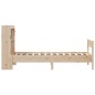 vidaXL Massivholzbett mit Regal ohne Matratze 90x200 cm Kiefer vidaXL Massivholzbett mit Regal ohne Matratze 90x200 cm Kiefer