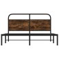 vidaXL Bettgestell ohne Matratze 140x200 cm Räuchereiche Holzwerkstoff vidaXL Bettgestell ohne Matratze 140x200 cm Räuchereiche Holzwerkstoff