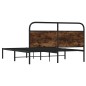 vidaXL Bettgestell ohne Matratze 160x200 cm Räuchereiche Holzwerkstoff vidaXL Bettgestell ohne Matratze 160x200 cm Räuchereiche Holzwerkstoff