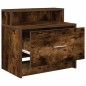 vidaXL Nachttisch mit Schublade Räuchereiche 51x31x47 cm vidaXL Nachttisch mit Schublade Räuchereiche 51x31x47 cm