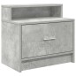 vidaXL Nachttisch mit Schublade Betongrau 51x31x47 cm vidaXL Nachttisch mit Schublade Betongrau 51x31x47 cm