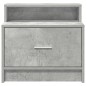 vidaXL Nachttisch mit Schublade Betongrau 51x31x47 cm vidaXL Nachttisch mit Schublade Betongrau 51x31x47 cm