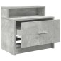 vidaXL Nachttisch mit Schublade Betongrau 51x31x47 cm vidaXL Nachttisch mit Schublade Betongrau 51x31x47 cm