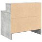 vidaXL Nachttisch mit Schublade Betongrau 51x31x47 cm vidaXL Nachttisch mit Schublade Betongrau 51x31x47 cm