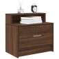 vidaXL Nachttische mit Schublade 2 Stk. Braun Eichen-Optik 51x31x47 cm vidaXL Nachttische mit Schublade 2 Stk. Braun Eichen-Optik 51x31x47 cm