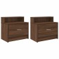 vidaXL Nachttische mit Schublade 2 Stk. Braun Eichen-Optik 51x31x47 cm vidaXL Nachttische mit Schublade 2 Stk. Braun Eichen-Optik 51x31x47 cm