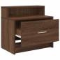 vidaXL Nachttische mit Schublade 2 Stk. Braun Eichen-Optik 51x31x47 cm vidaXL Nachttische mit Schublade 2 Stk. Braun Eichen-Optik 51x31x47 cm