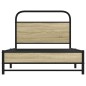 vidaXL Bettgestell ohne Matratze 107x203 cm Sonoma-Eiche Holzwerkstoff vidaXL Bettgestell ohne Matratze 107x203 cm Sonoma-Eiche Holzwerkstoff