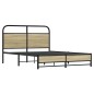 vidaXL Bettgestell ohne Matratze 120x200 cm Sonoma-Eiche Holzwerkstoff vidaXL Bettgestell ohne Matratze 120x200 cm Sonoma-Eiche Holzwerkstoff