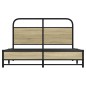 vidaXL Bettgestell ohne Matratze 120x200 cm Sonoma-Eiche Holzwerkstoff vidaXL Bettgestell ohne Matratze 120x200 cm Sonoma-Eiche Holzwerkstoff