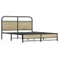 vidaXL Bettgestell ohne Matratze 150x200 cm Sonoma-Eiche Holzwerkstoff vidaXL Bettgestell ohne Matratze 150x200 cm Sonoma-Eiche Holzwerkstoff