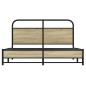 vidaXL Bettgestell ohne Matratze 150x200 cm Sonoma-Eiche Holzwerkstoff vidaXL Bettgestell ohne Matratze 150x200 cm Sonoma-Eiche Holzwerkstoff