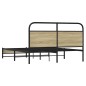 vidaXL Bettgestell ohne Matratze 150x200 cm Sonoma-Eiche Holzwerkstoff vidaXL Bettgestell ohne Matratze 150x200 cm Sonoma-Eiche Holzwerkstoff