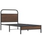 vidaXL Bettgestell ohne Matratze 100x190 cm Braun Eichen-Optik vidaXL Bettgestell ohne Matratze 100x190 cm Braun Eichen-Optik