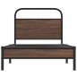 vidaXL Bettgestell ohne Matratze 100x190 cm Braun Eichen-Optik vidaXL Bettgestell ohne Matratze 100x190 cm Braun Eichen-Optik