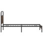 vidaXL Bettgestell ohne Matratze 100x190 cm Braun Eichen-Optik vidaXL Bettgestell ohne Matratze 100x190 cm Braun Eichen-Optik