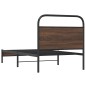 vidaXL Bettgestell ohne Matratze 100x190 cm Braun Eichen-Optik vidaXL Bettgestell ohne Matratze 100x190 cm Braun Eichen-Optik