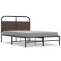 vidaXL Bettgestell ohne Matratze 140x190 cm Braun Eichen-Optik vidaXL Bettgestell ohne Matratze 140x190 cm Braun Eichen-Optik