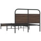 vidaXL Bettgestell ohne Matratze 140x190 cm Braun Eichen-Optik vidaXL Bettgestell ohne Matratze 140x190 cm Braun Eichen-Optik