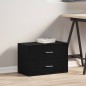 vidaXL Schrank mit 2 Schubladen Schwarz Eichen-Optik 60x31x40 cm vidaXL Schrank mit 2 Schubladen Schwarz Eichen-Optik 60x31x40 cm