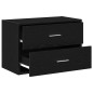 vidaXL Schrank mit 2 Schubladen Schwarz Eichen-Optik 60x31x40 cm vidaXL Schrank mit 2 Schubladen Schwarz Eichen-Optik 60x31x40 cm