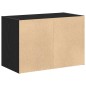 vidaXL Schrank mit 2 Schubladen Schwarz Eichen-Optik 60x31x40 cm vidaXL Schrank mit 2 Schubladen Schwarz Eichen-Optik 60x31x40 cm