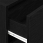 vidaXL Schrank mit 2 Schubladen Schwarz Eichen-Optik 60x31x40 cm vidaXL Schrank mit 2 Schubladen Schwarz Eichen-Optik 60x31x40 cm
