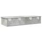 vidaXL Wandregal mit Schubladen Betongrau 100x37,5x19 cm Holzwerkstoff vidaXL Wandregal mit Schubladen Betongrau 100x37,5x19 cm Holzwerkstoff