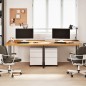 vidaXL Schreibtischplatte Hellbraun 240x90x4 cm Massivholz Eiche vidaXL Schreibtischplatte Hellbraun 240x90x4 cm Massivholz Eiche