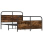 vidaXL Bettgestell ohne Matratze 120x200 cm Räuchereiche Holzwerkstoff vidaXL Bettgestell ohne Matratze 120x200 cm Räuchereiche Holzwerkstoff