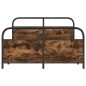 vidaXL Bettgestell ohne Matratze 120x200 cm Räuchereiche Holzwerkstoff vidaXL Bettgestell ohne Matratze 120x200 cm Räuchereiche Holzwerkstoff