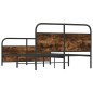 vidaXL Bettgestell ohne Matratze 120x200 cm Räuchereiche Holzwerkstoff vidaXL Bettgestell ohne Matratze 120x200 cm Räuchereiche Holzwerkstoff