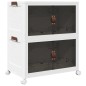 vidaXL Aufbewahrungsbox mit Rädern Stapelbar 2-stöckig 75 L 64x40x76cm vidaXL Aufbewahrungsbox mit Rädern Stapelbar 2-stöckig 75 L 64x40x76cm