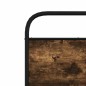 vidaXL Bettgestell ohne Matratze 100x200 cm Räuchereiche Holzwerkstoff